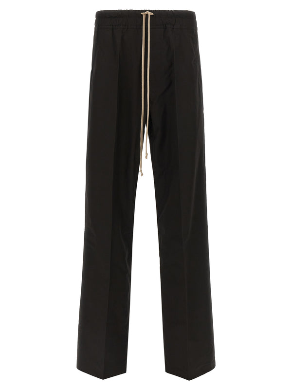 Rick Owens 100% Cotton trousers in black