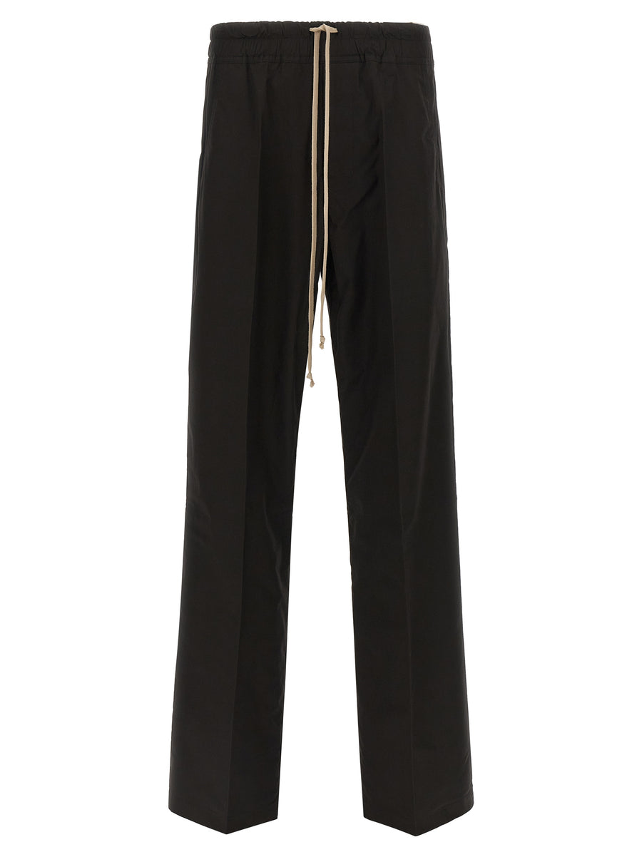 Rick Owens 100% Cotton trousers in black