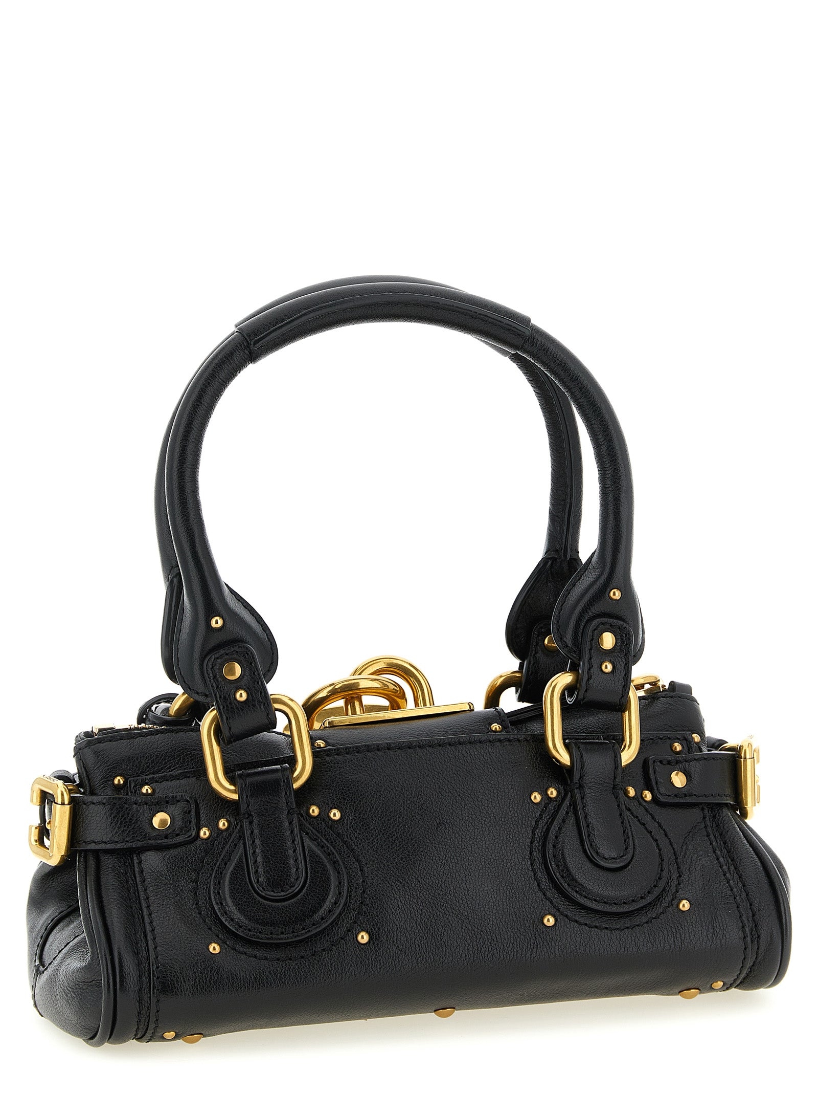 Black Buffalo Leather Handbag Bag