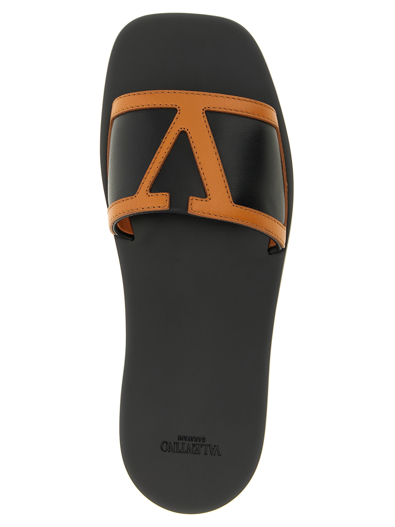Valentino Garavani 100% Lamb Leather slide in brown — view 4