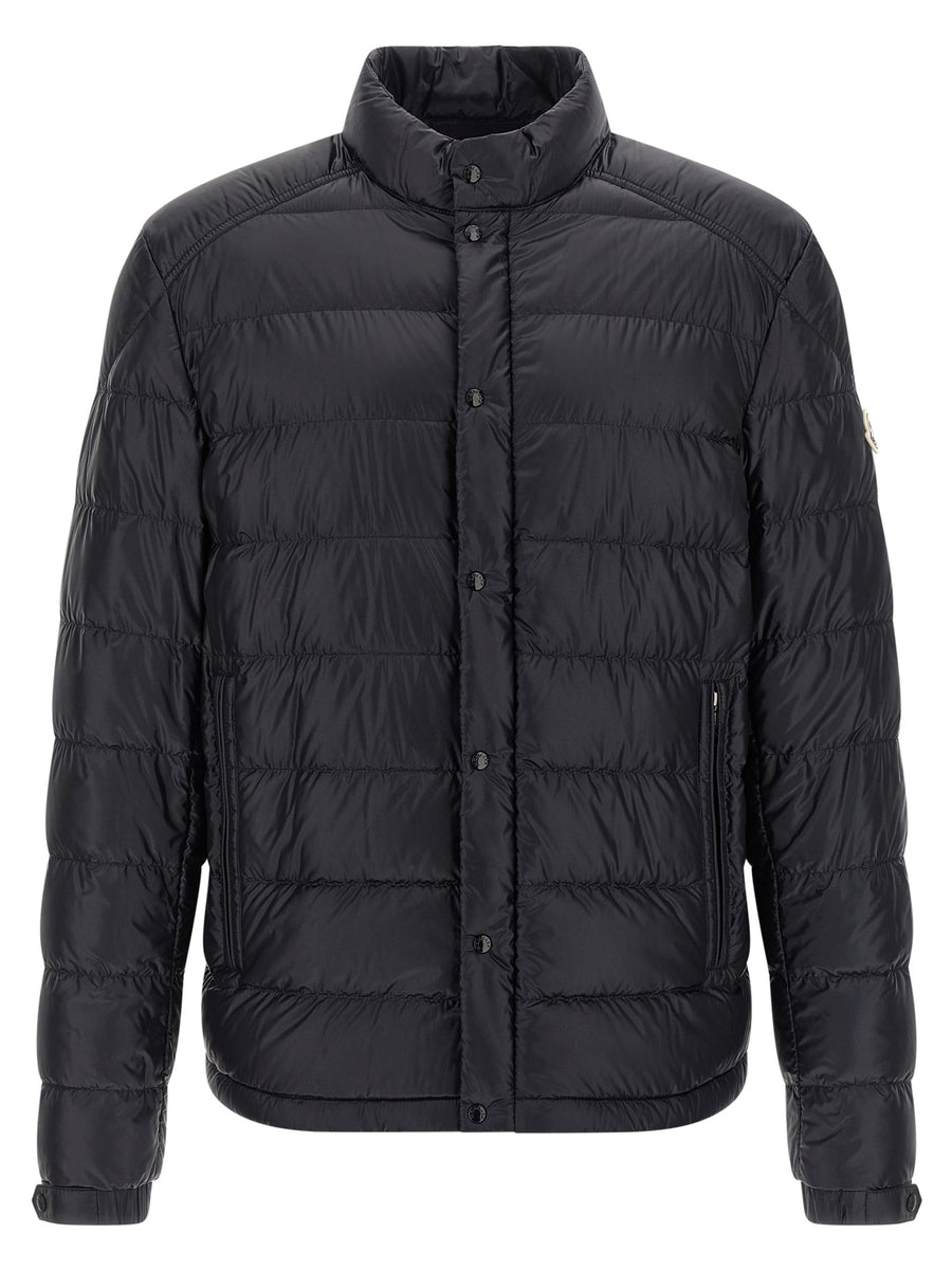 Moncler 100% polyamide down jacket in black