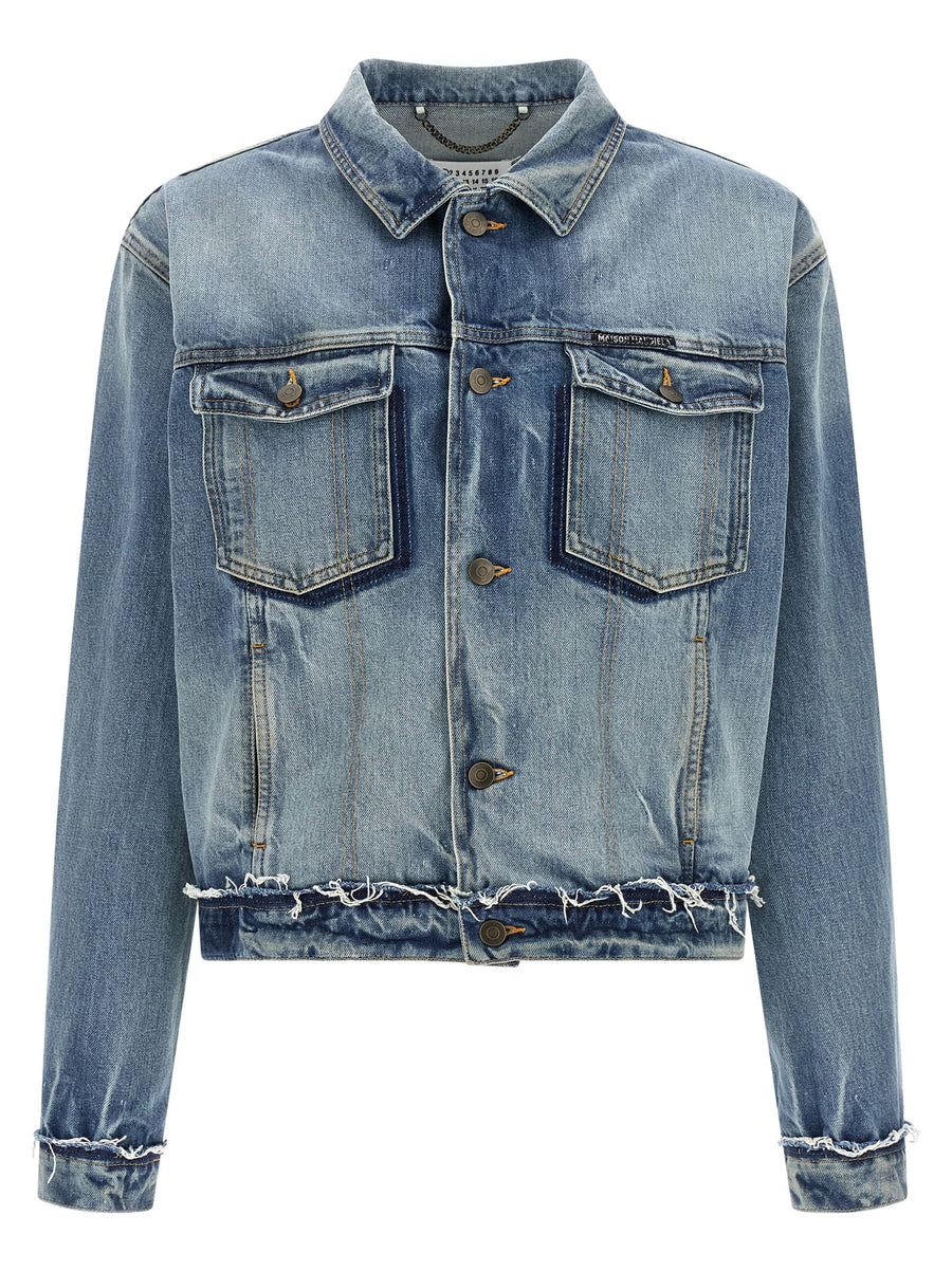 Maison Margiela 100% Cotton jacket in blue