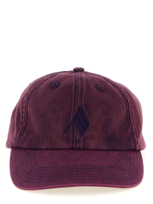 The Attico TH326204BM 100% cotton baseball cap in purple