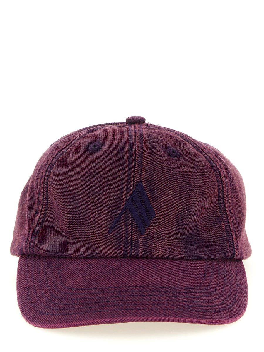 The Attico TH326204BM 100% cotton baseball cap in purple