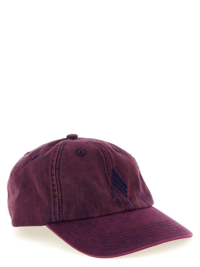 The Attico TH326204BM 100% cotton baseball cap in purple — view 2