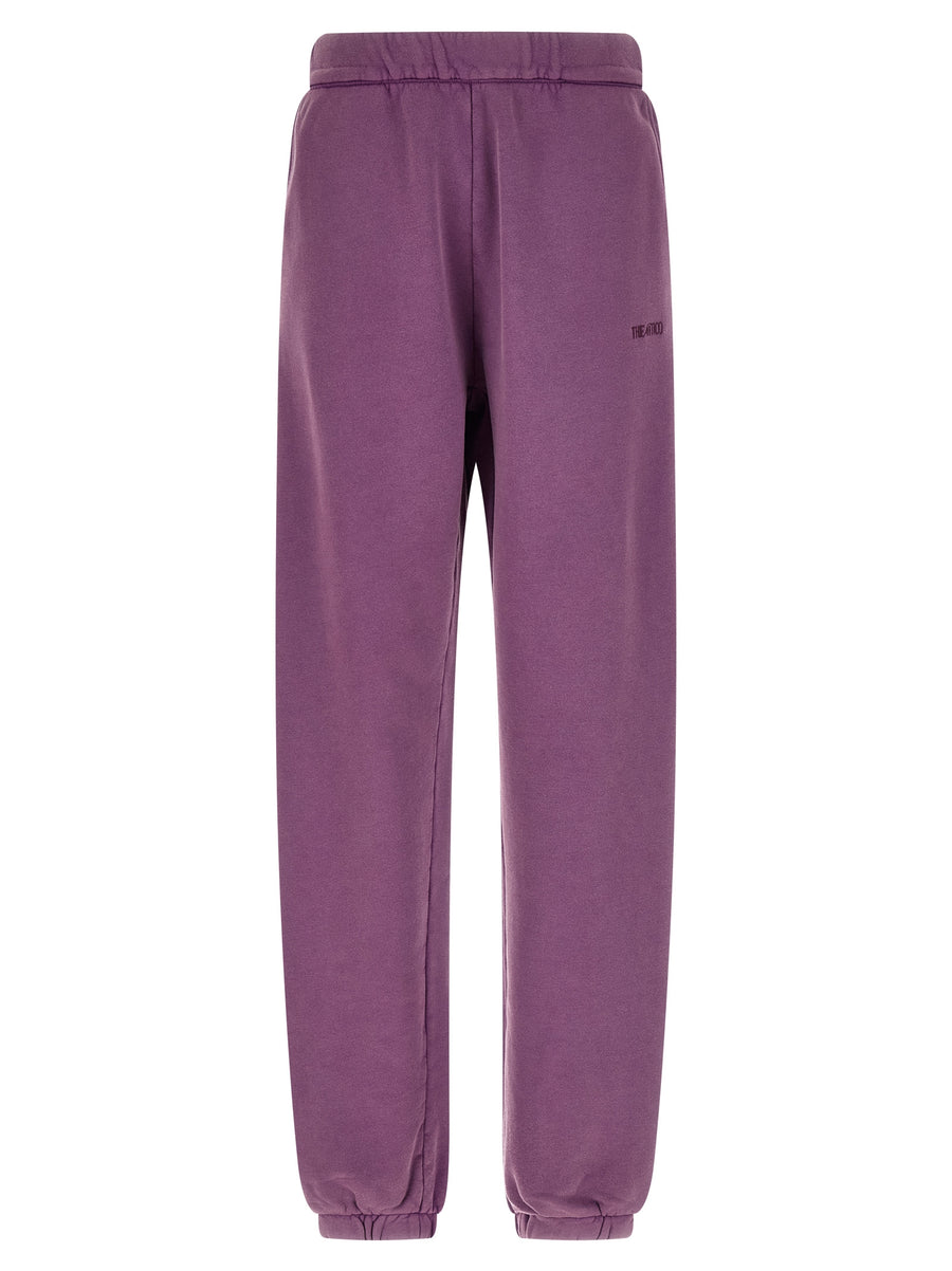 The Attico 100% cotton joggers in purple