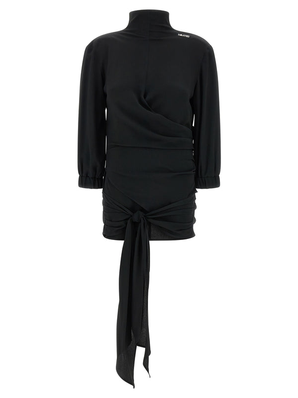 The Attico 63% acetate blouse in black