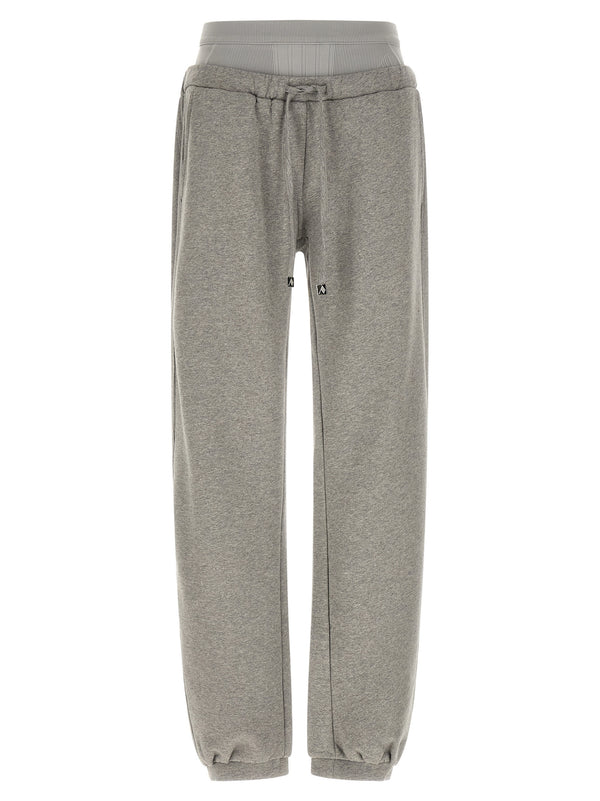 The Attico 100% Cotton joggers in gray
