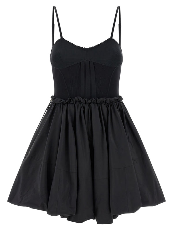 The Attico 53% Polyamide dress in black