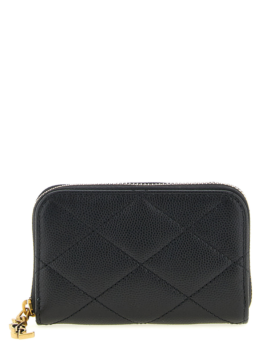Saint Laurent 100% calfskin leather (Bos Taurus) card case in black