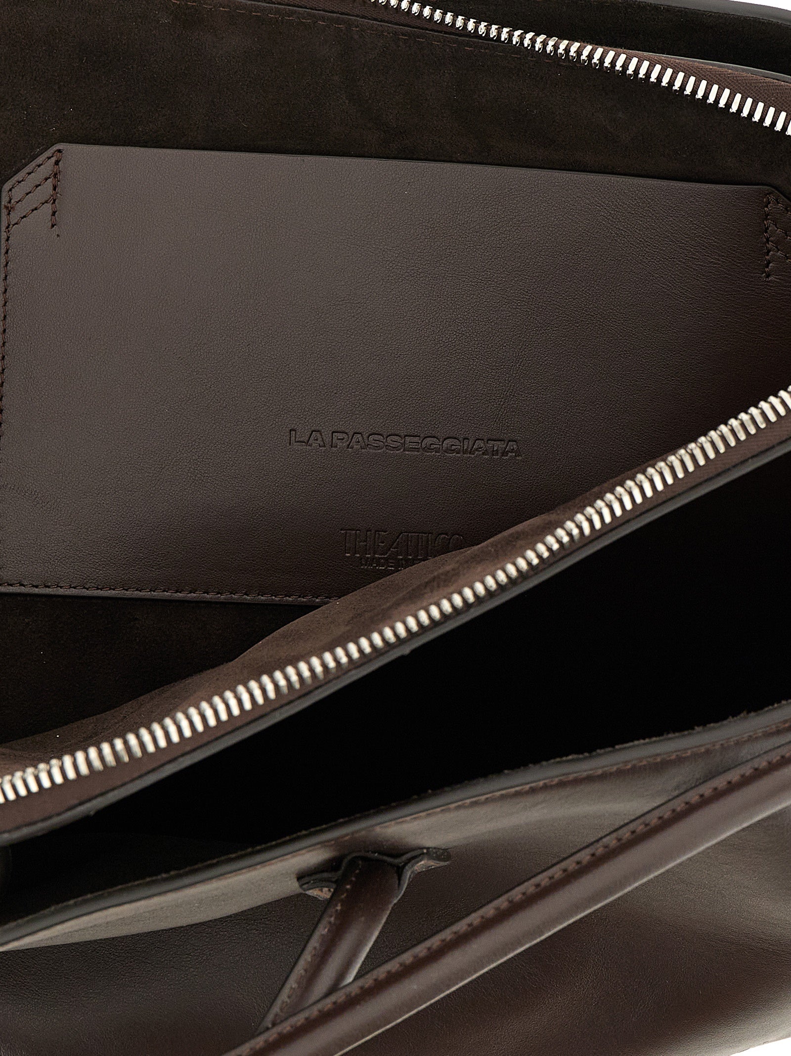 Brown Calfskin Shoulder Bag