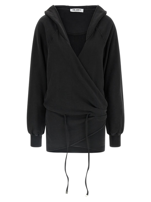 The Attico 100% Cotton sweatshirt in black