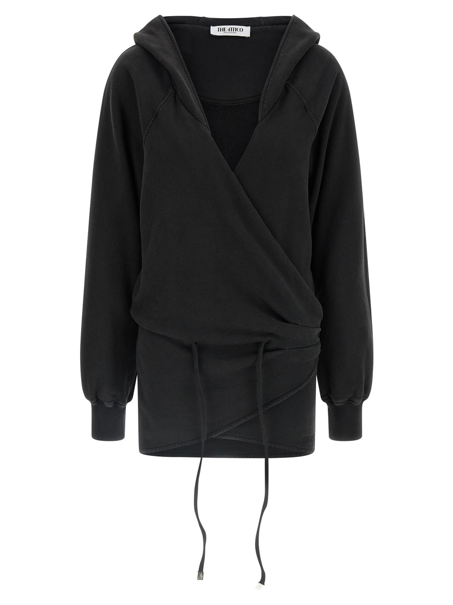 The Attico 100% Cotton sweatshirt in black