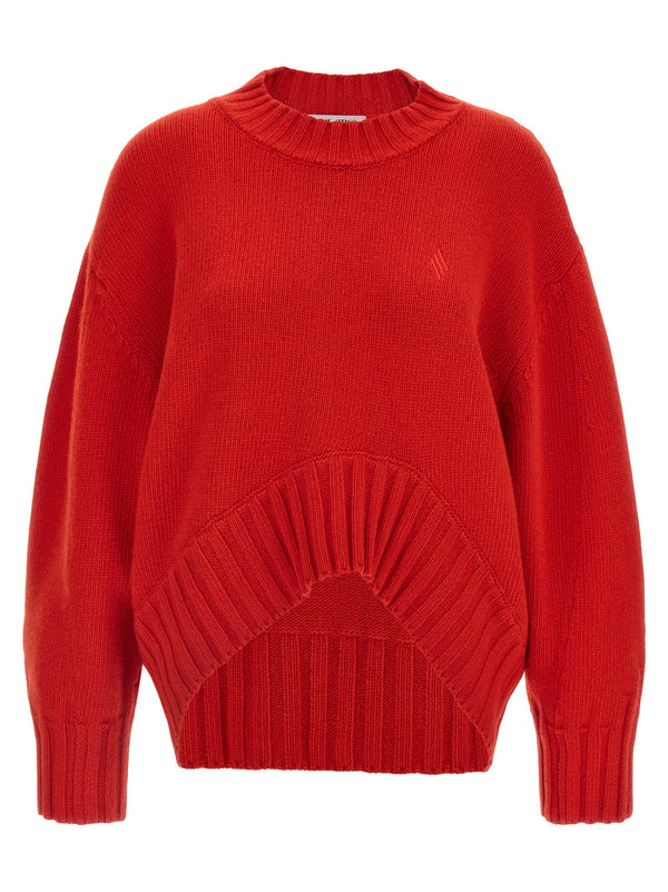The Attico 70% Virgin Wool sweater in red