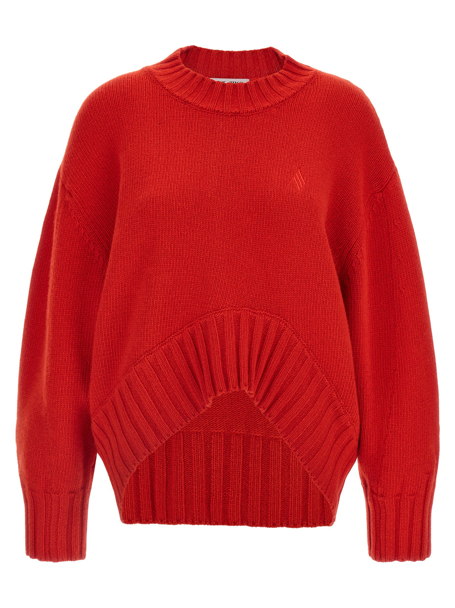 The Attico 70% Virgin Wool sweater in red