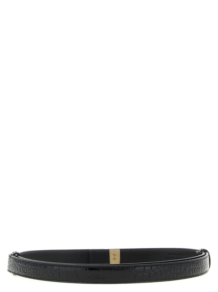 Tom Ford 100% calfskin leather belt in black — view 2