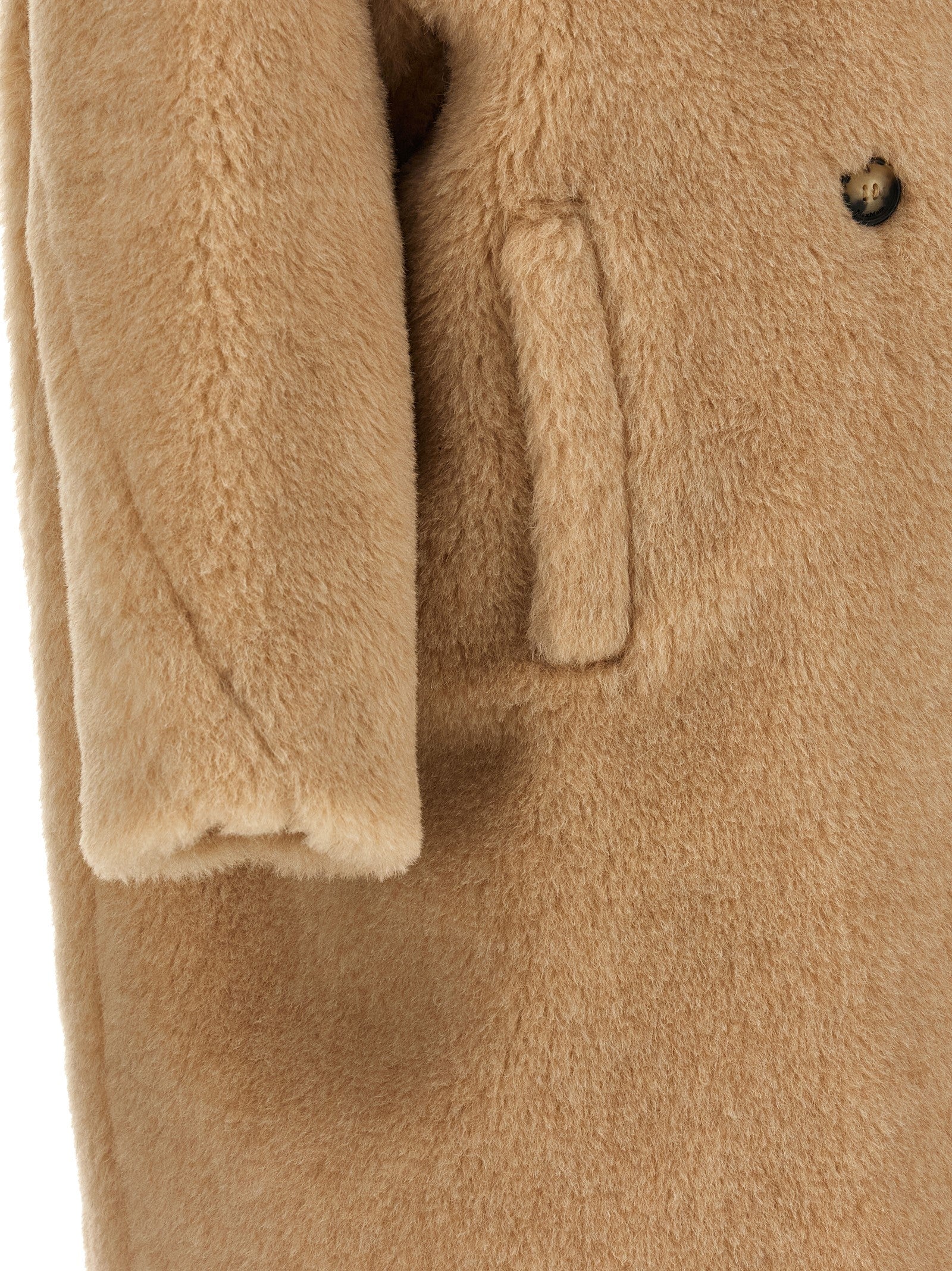 Max Mara 62% Alpaca coat in beige — view 4