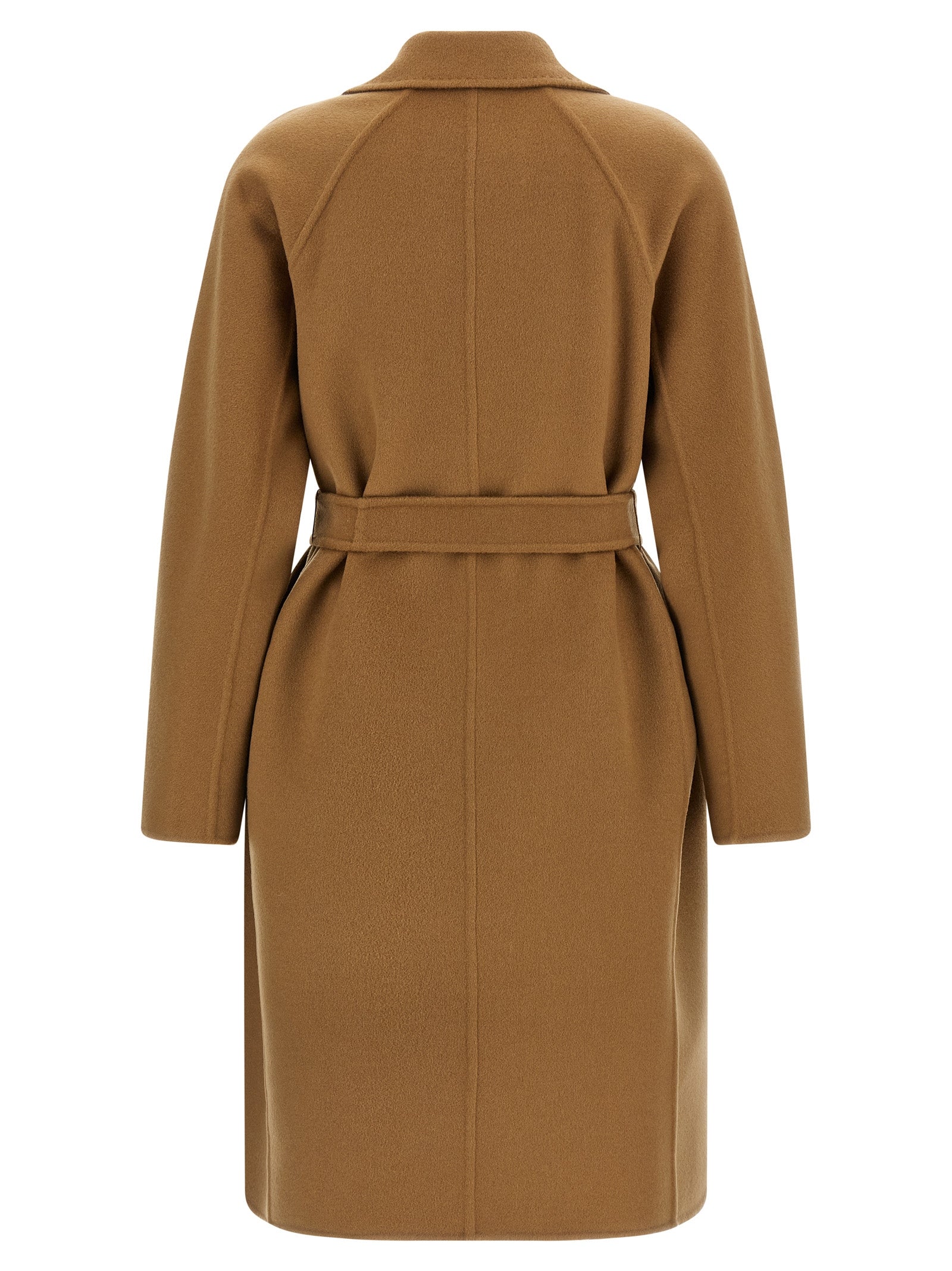 Max Mara 100% cashmere coat in beige — view 2