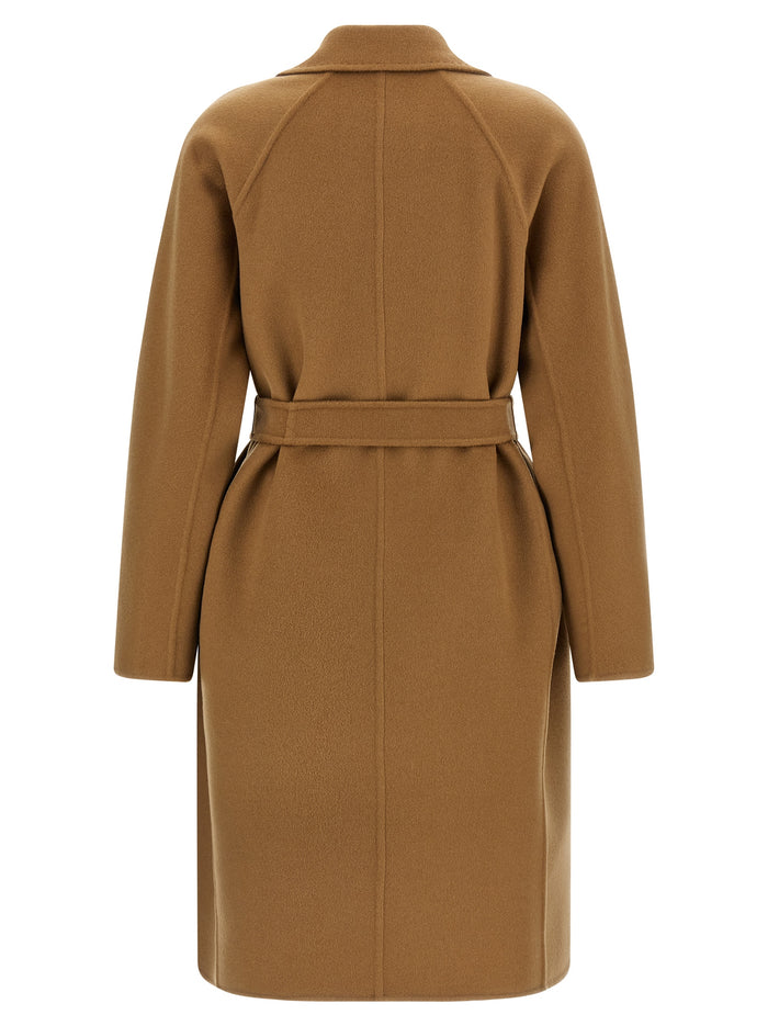 Max Mara 100% cashmere coat in beige — view 2