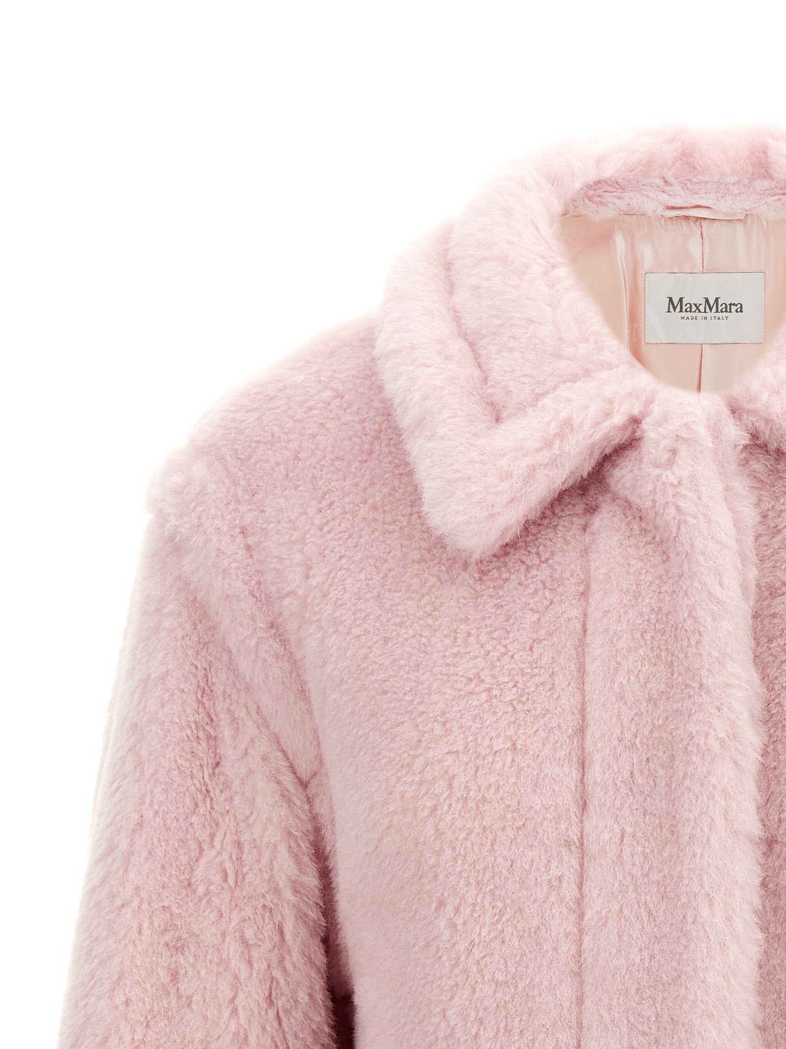Max Mara 62% Alpaca coat in pink — view 3