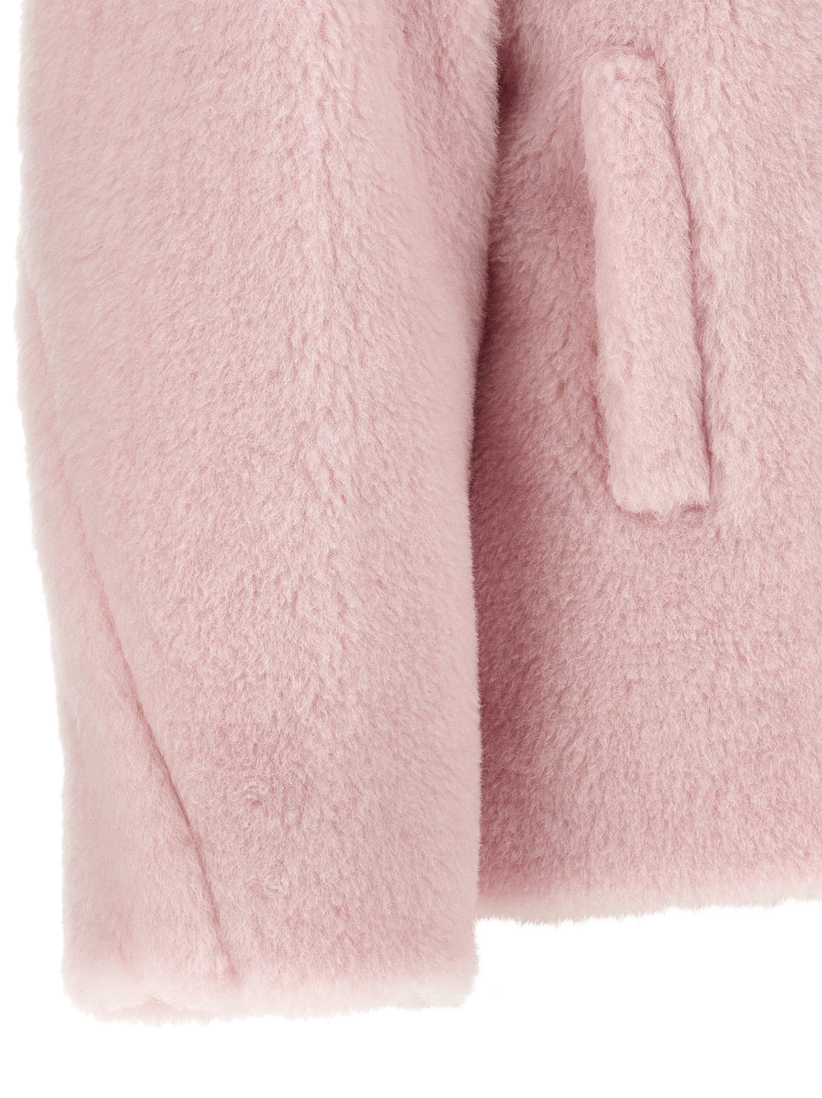Max Mara 62% Alpaca coat in pink — view 4