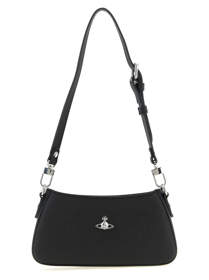 Black Polyethylene Shoulder Bag