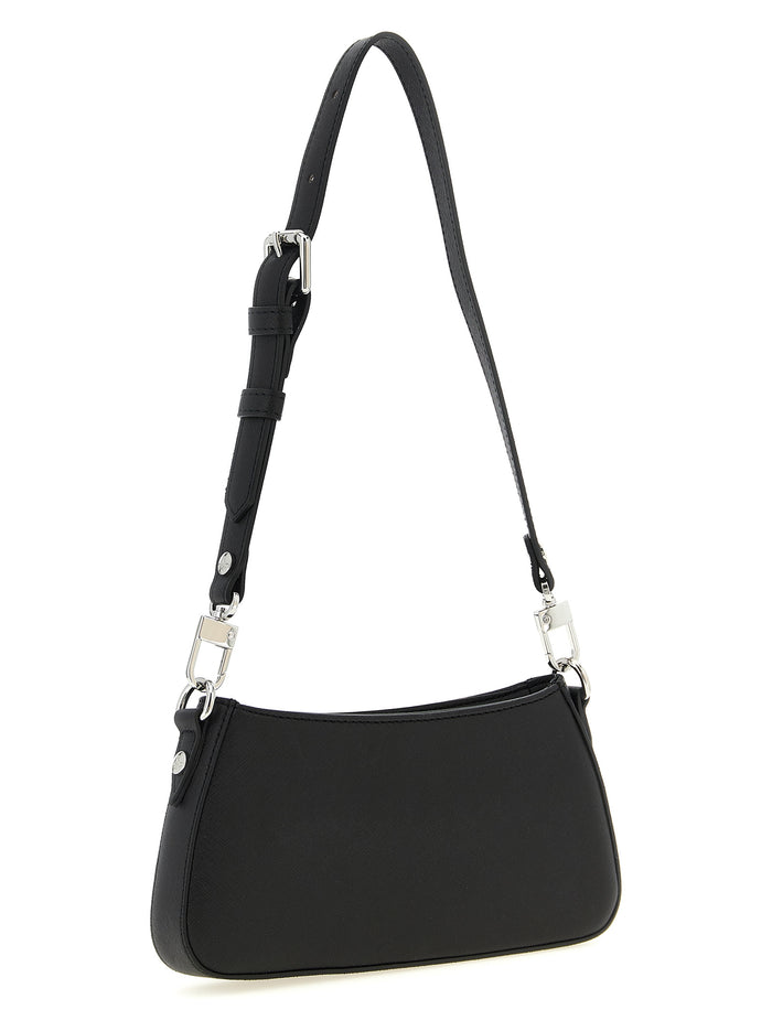 Black Polyethylene Shoulder Bag