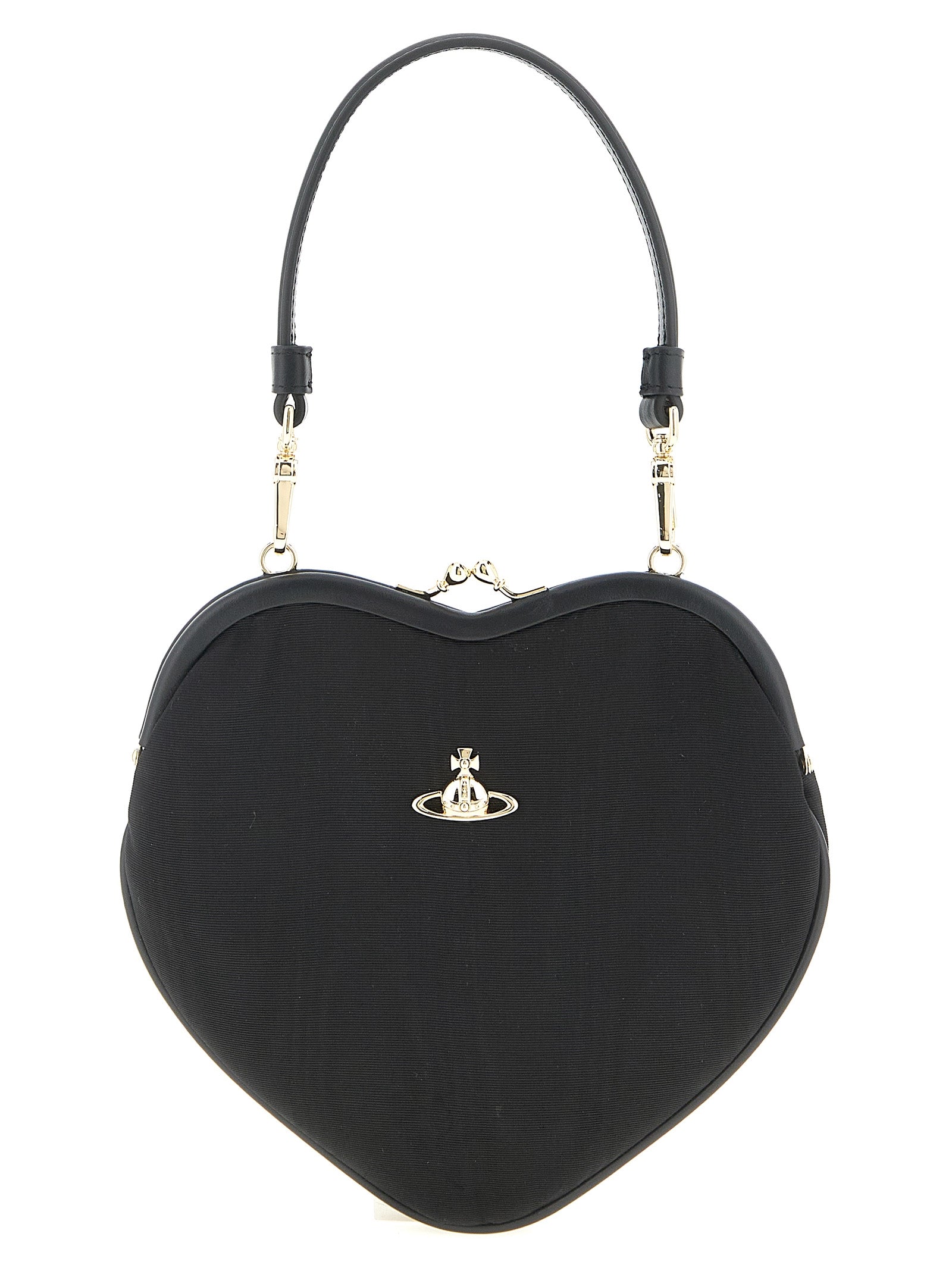 Black Viscose Handbag Bag