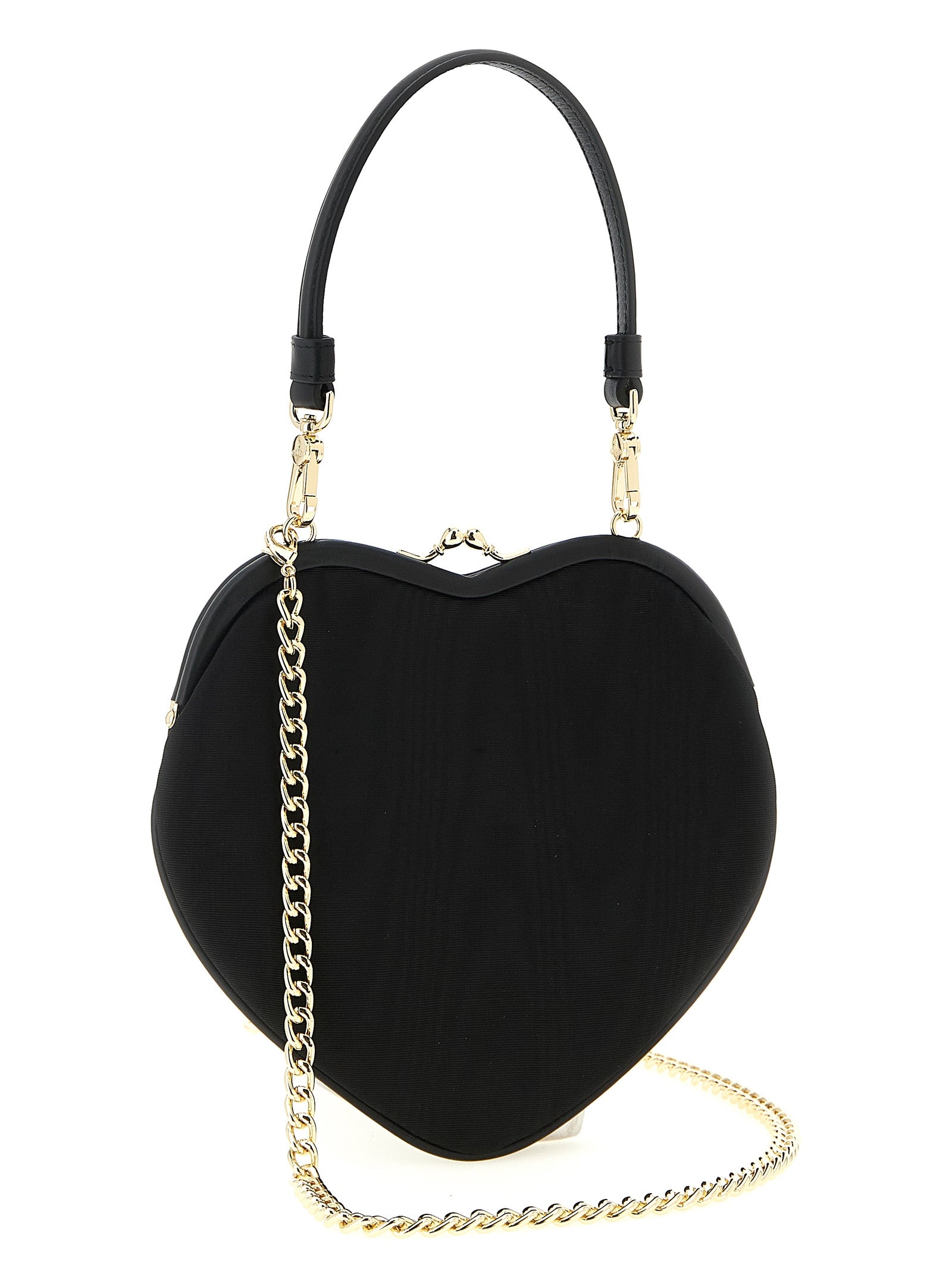 Black Viscose Handbag Bag