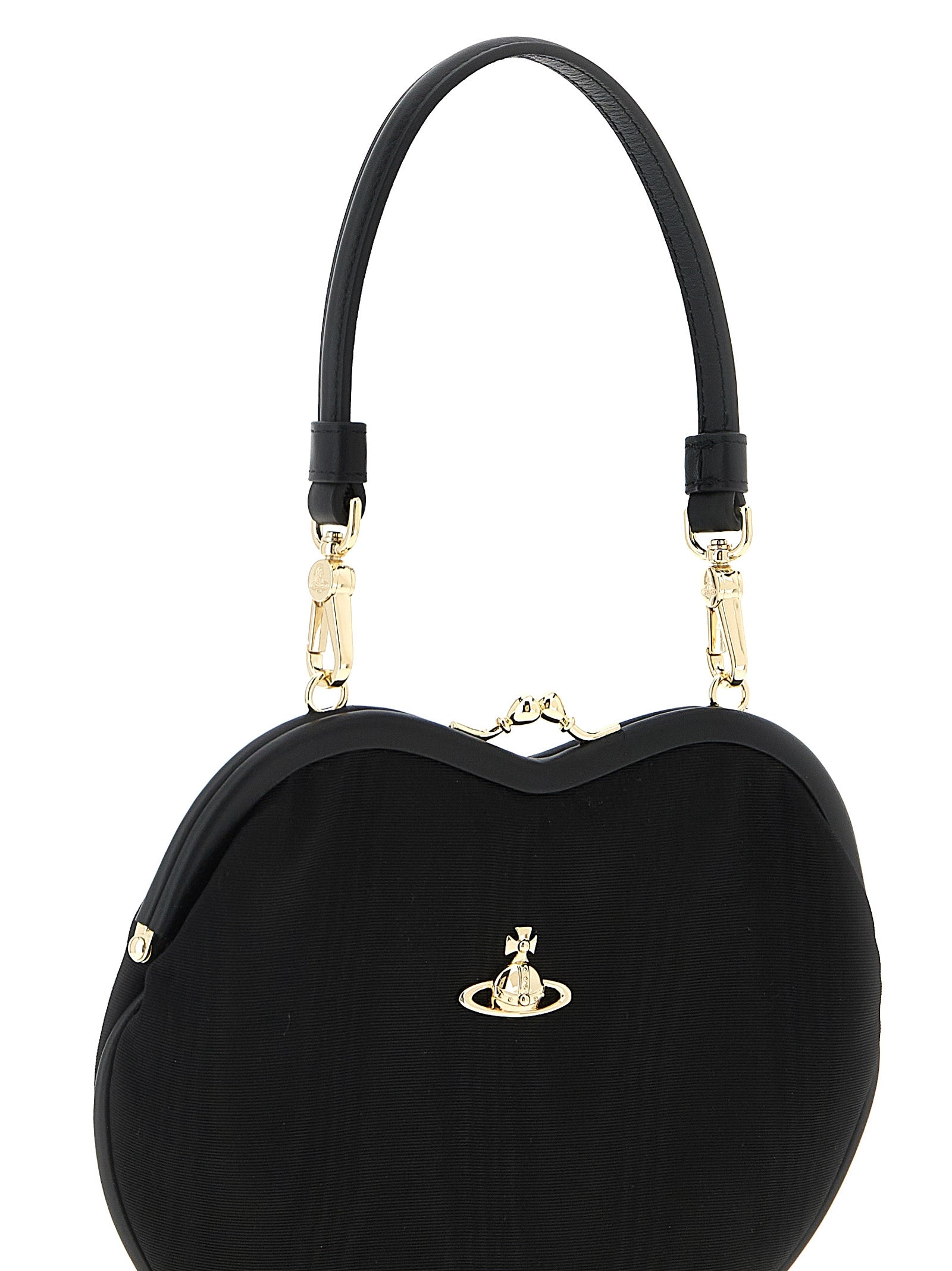 Black Viscose Handbag Bag