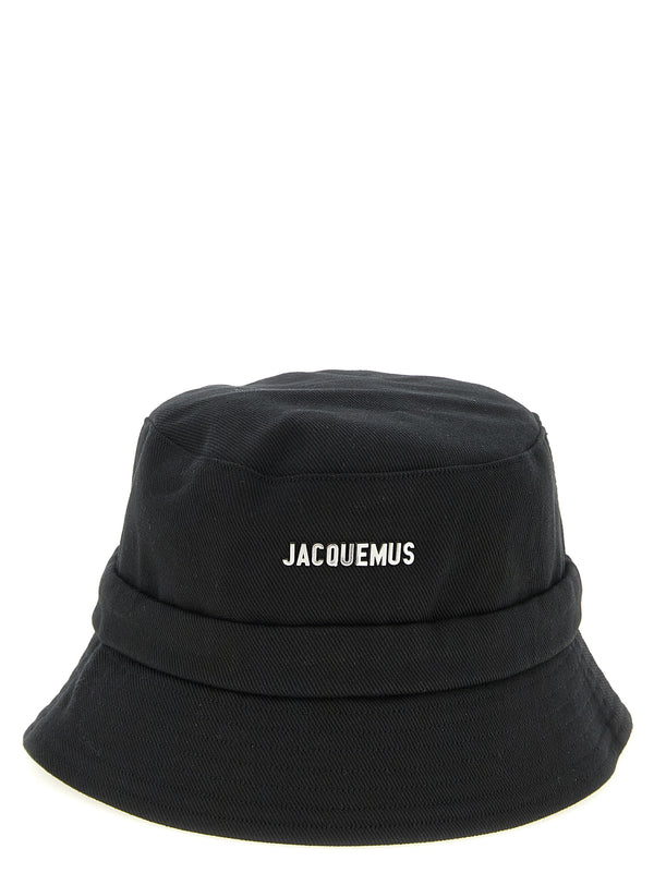 Jacquemus JA326829BM 100% cotton bucket hat in black