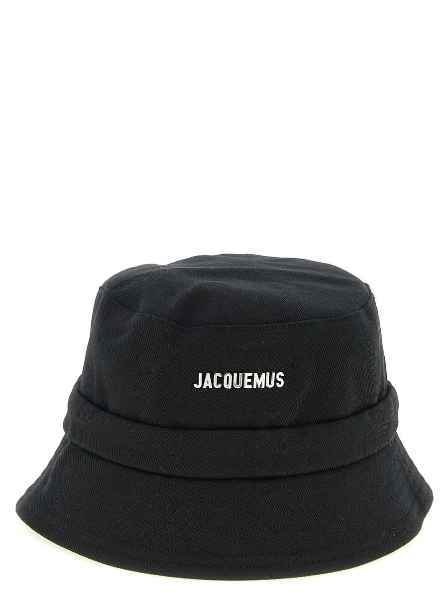 Jacquemus JA326829BM 100% cotton bucket hat in black