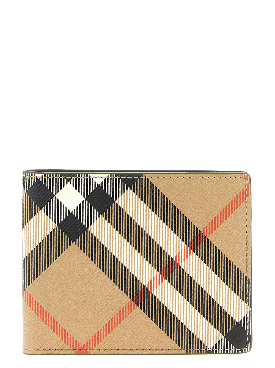 Burberry 55% polyurethane wallet in beige