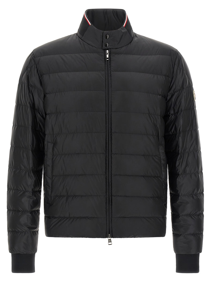 Moncler 100% polyamide down jacket in black