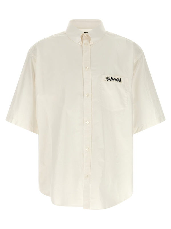 Balenciaga 100% cotton shirt in white