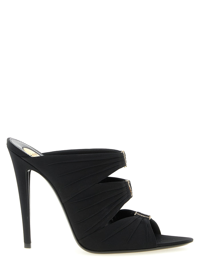Saint Laurent 84% viscose mule in black
