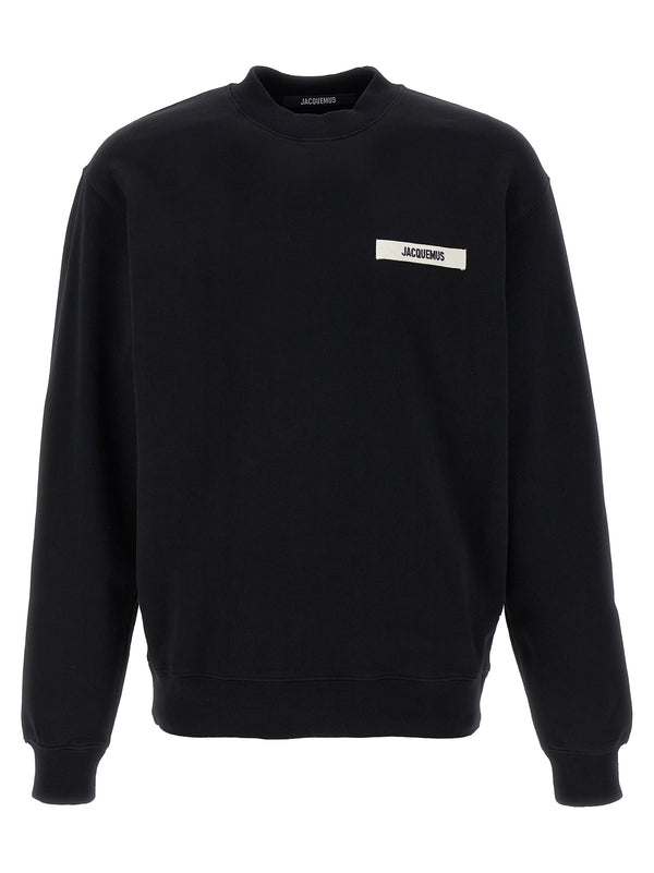 Jacquemus 100% cotton sweatshirt in black