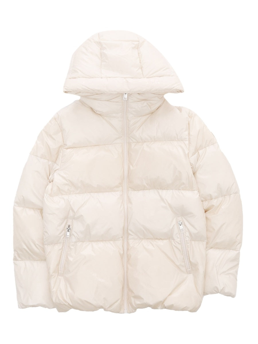 Quilted Glossy Jacket Ivory Outer: Polyamide