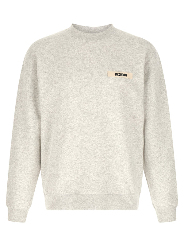 Jacquemus 100% cotton sweatshirt in gray