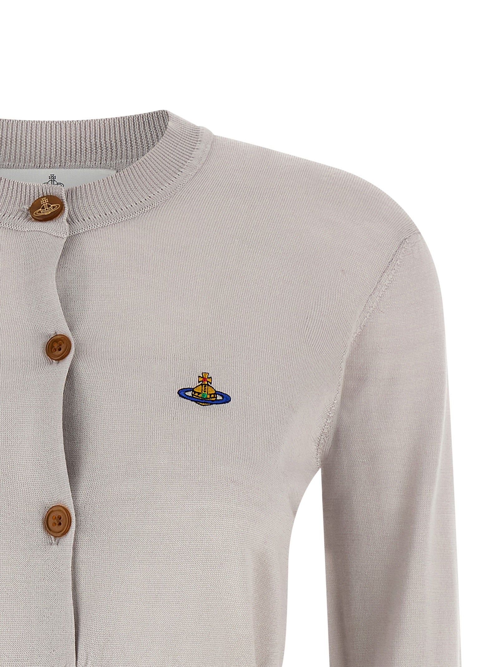Vivienne Westwood 70% wool cardigan in gray — view 3