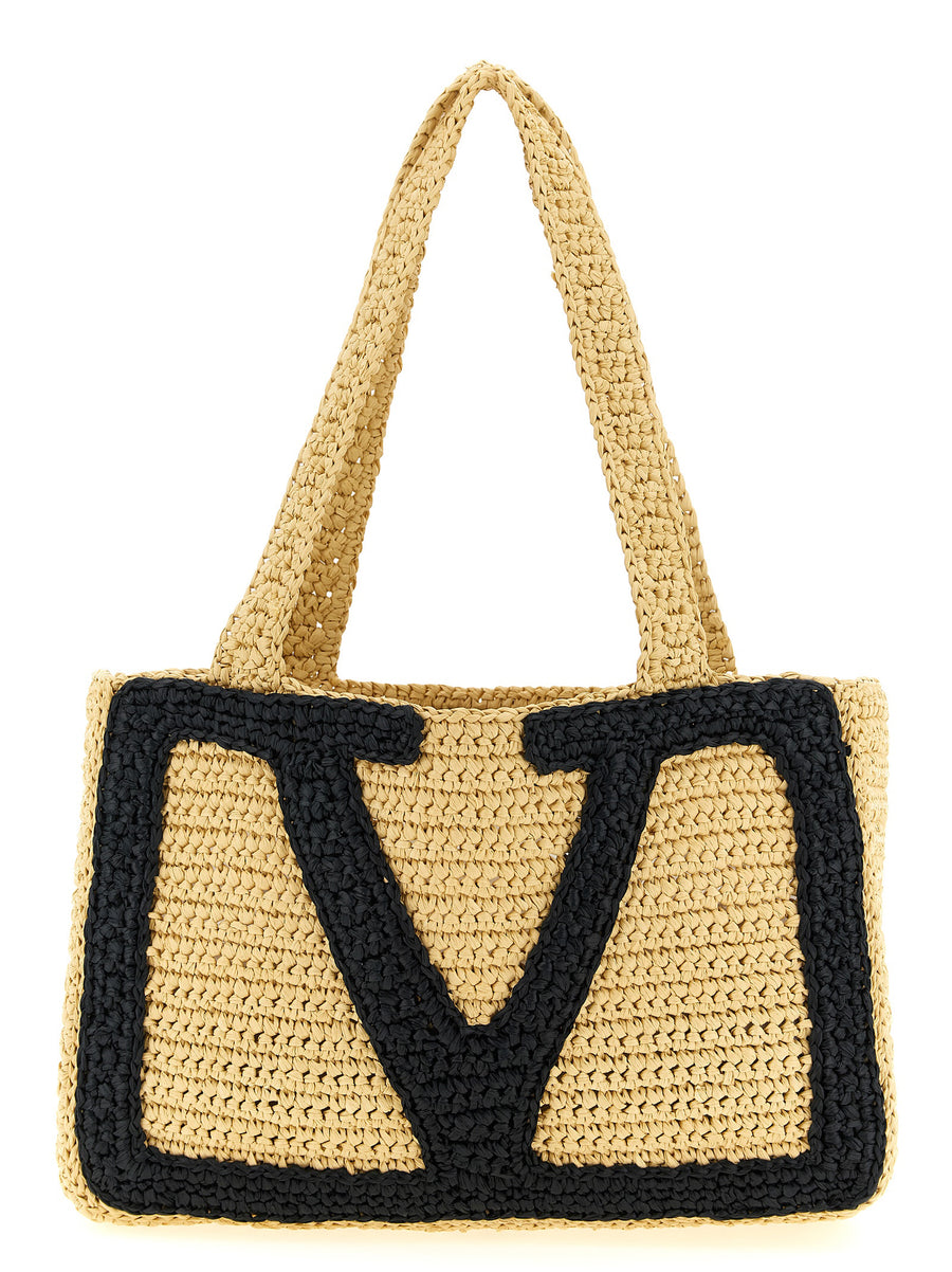 Valentino Garavani 100% Viscose tote bag in beige