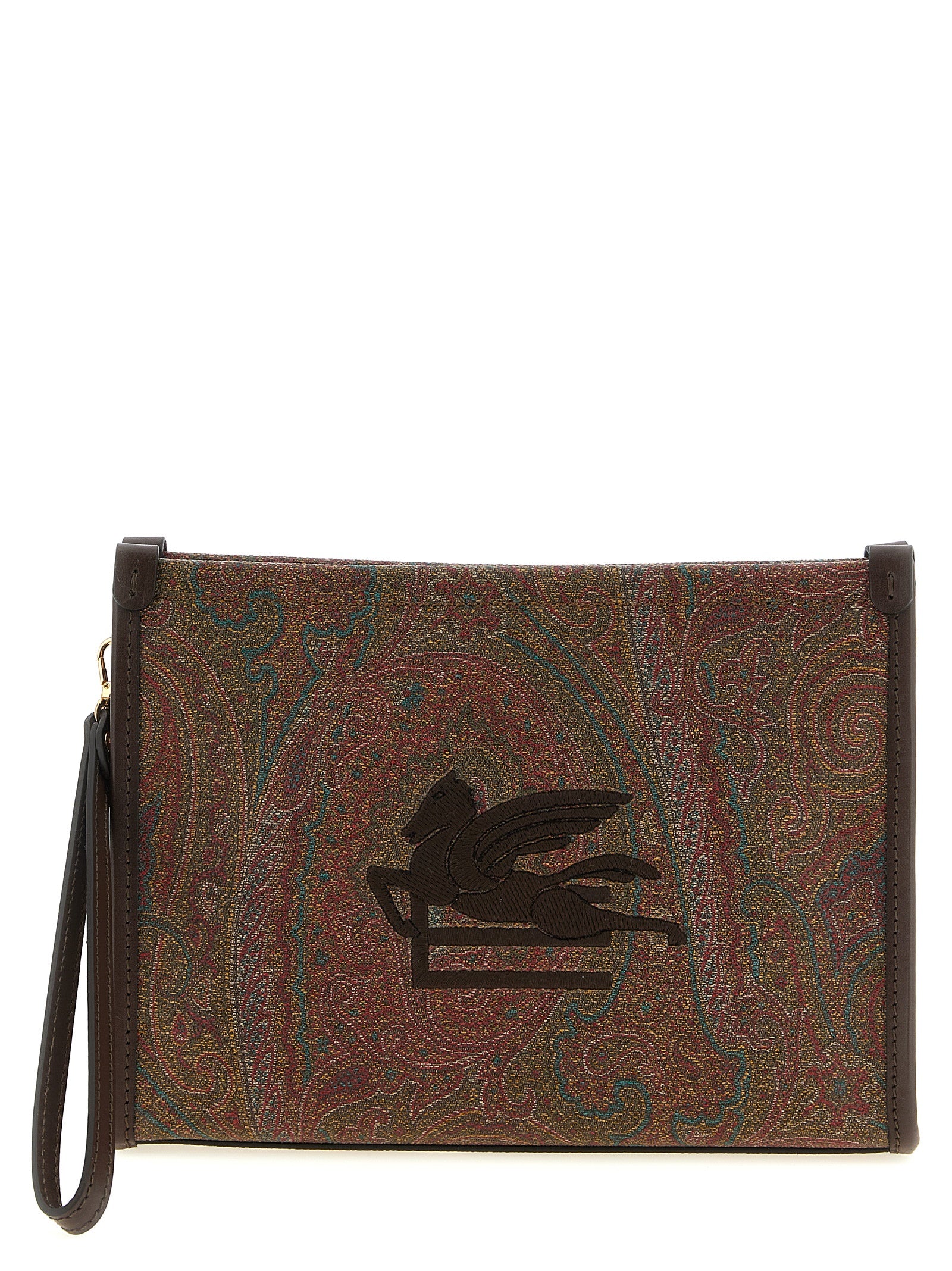 Multicolor Cotton Clutch Bag