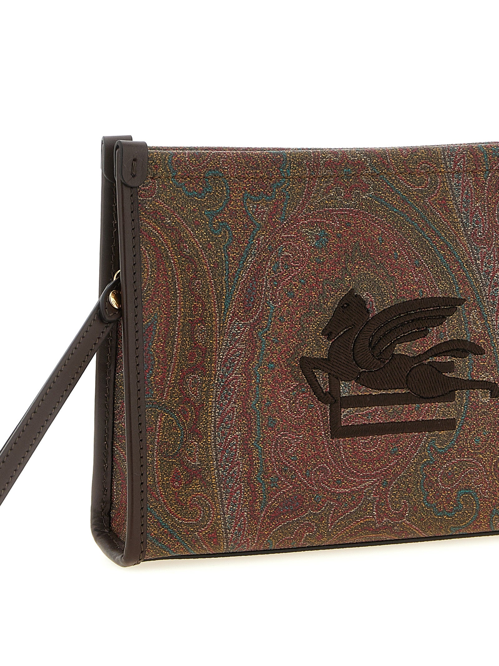 Multicolor Cotton Clutch Bag