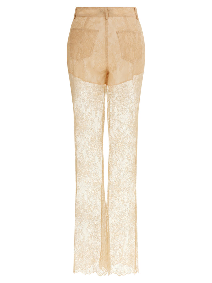 Giuseppe Di Morabito 100% Polyamide trousers in beige — view 2