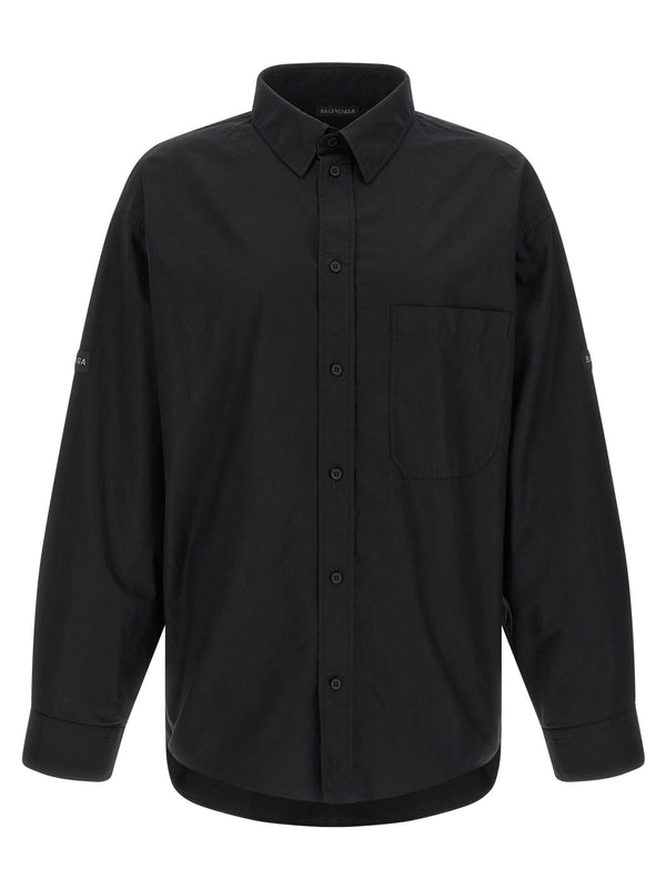 Balenciaga 100% cotton shirt in black