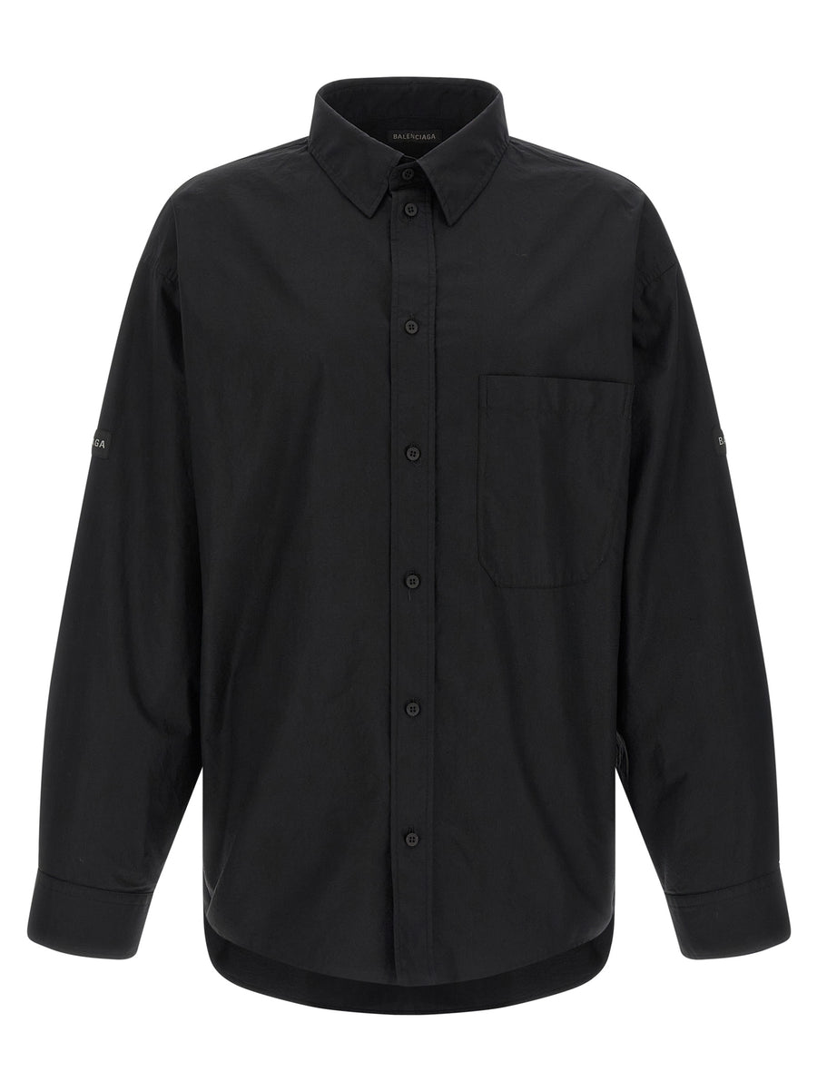 Balenciaga 100% cotton shirt in black