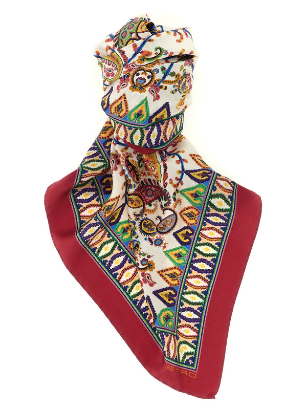 Etro 100% Silk scarf in multicolor