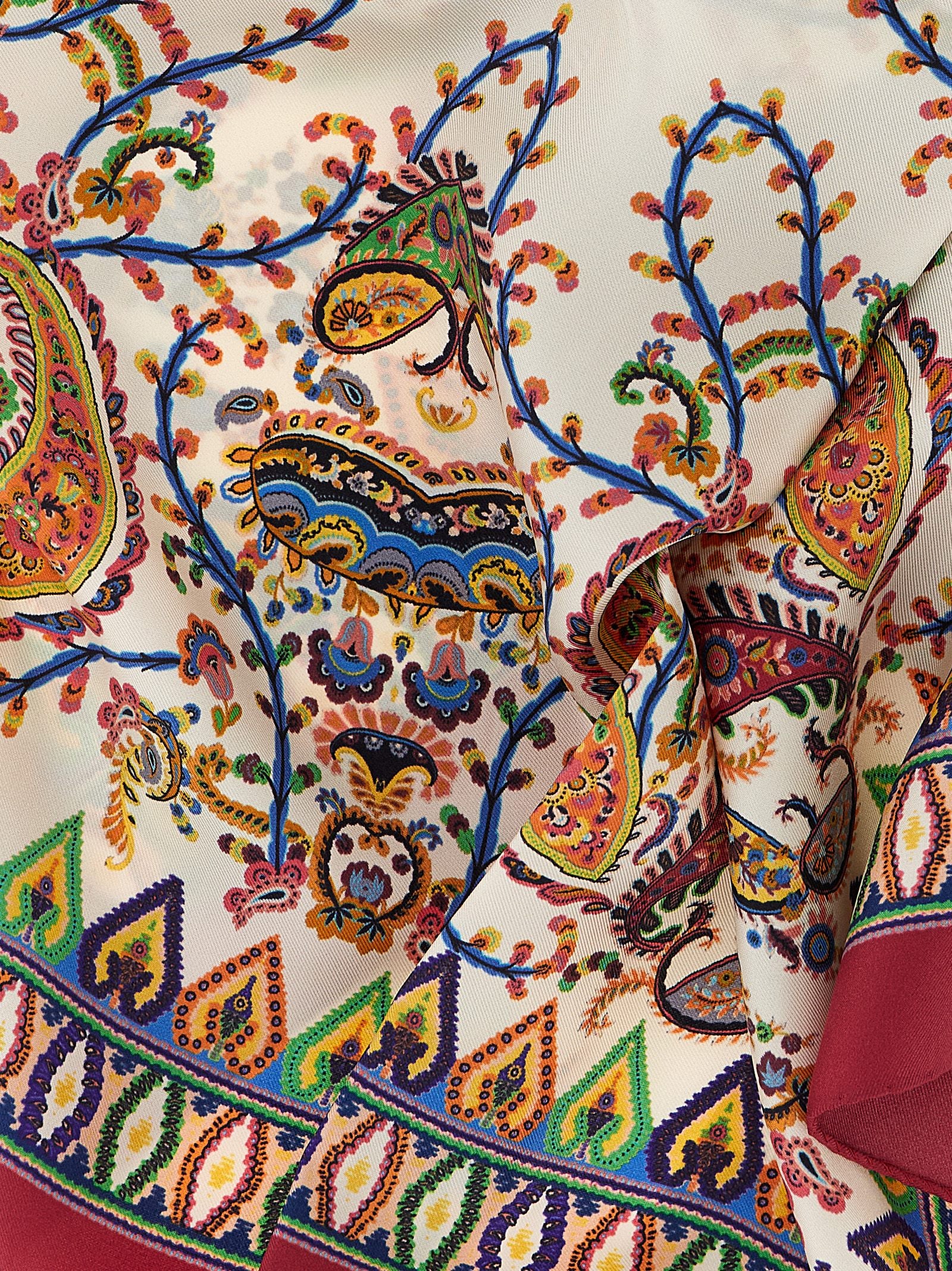Etro 100% Silk scarf in multicolor — view 3
