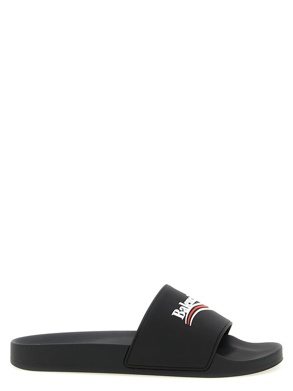 Balenciaga 100% Thermoplastic polyurethane (TPU) slide in black