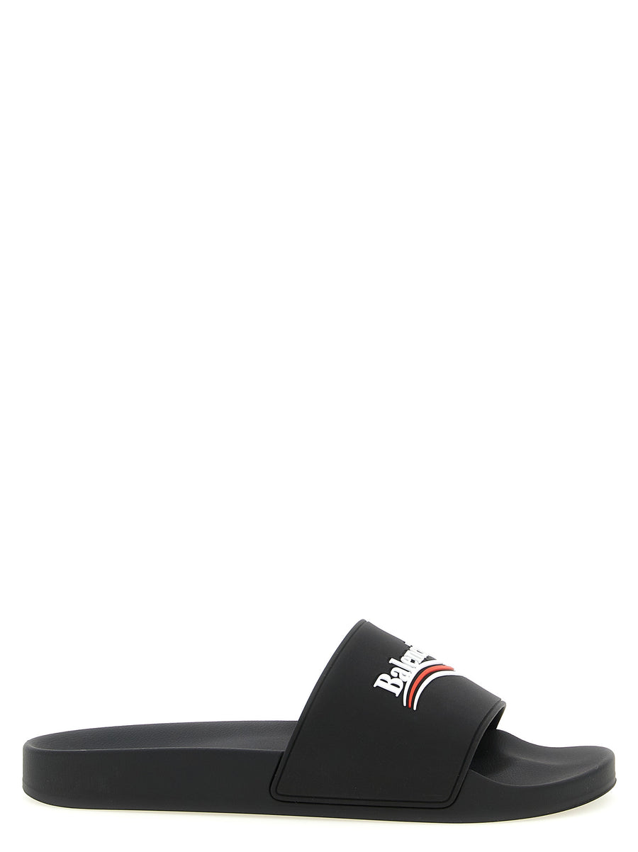 Balenciaga 100% Thermoplastic polyurethane (TPU) slide in black